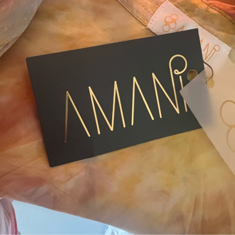 Amani Hand-Dyed Floral Embroidered Lounge Set - Pastel Yellow & Peach - Picture 9 of 16